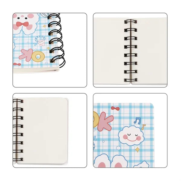 160 Pages Mini Pocket Spiral Notebook W/ Blank Paper