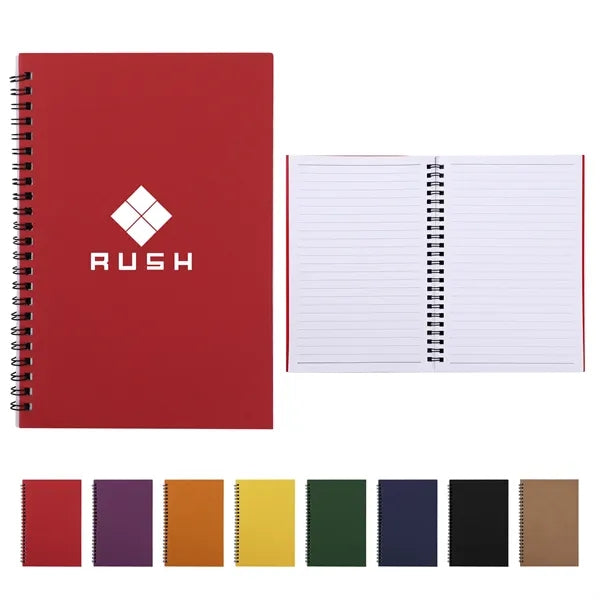A5 Lined Kraft Spiral Notebook & Journal
