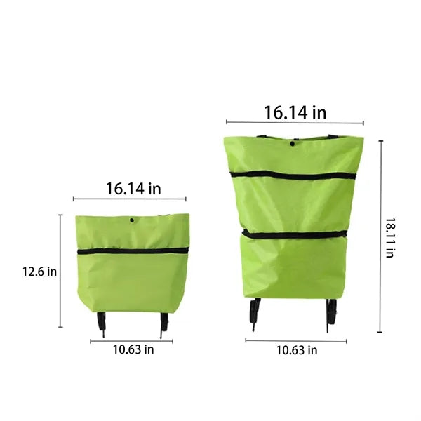 2 In 1 Foldable Shopping Cart