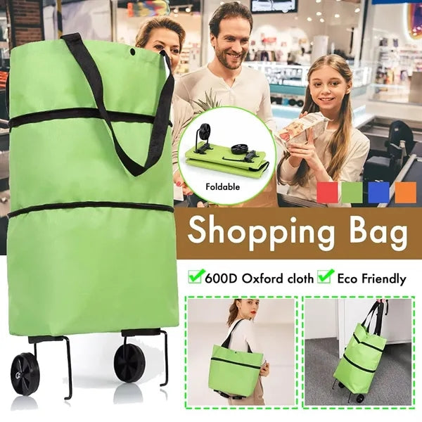 2 In 1 Foldable Shopping Cart