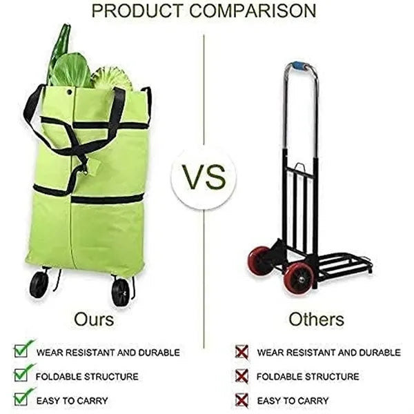 2 In 1 Foldable Shopping Cart