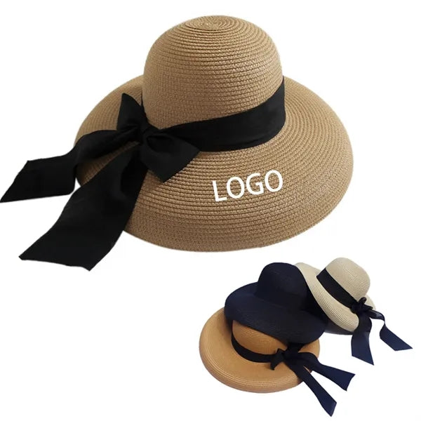 Fashionable straw sunshade hats for ladies