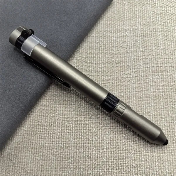 Outdoor Multi Compass Stylus Flashlight Pen Tool