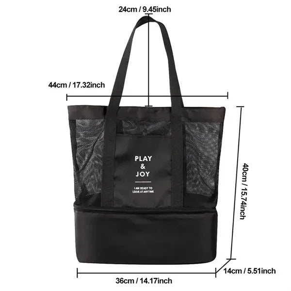 New Double Layer Insulation Bento Mesh Bags