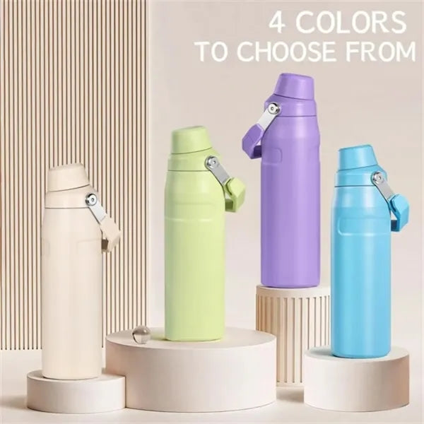 24Oz Leak-Proof Lid Sports Water Bottle