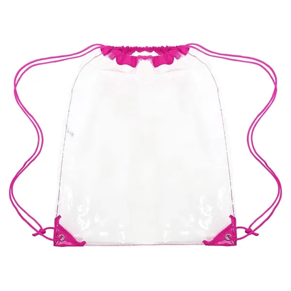 Large Clear Stadium Cinch Backpack