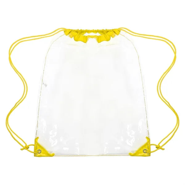Large Clear Stadium Cinch Backpack