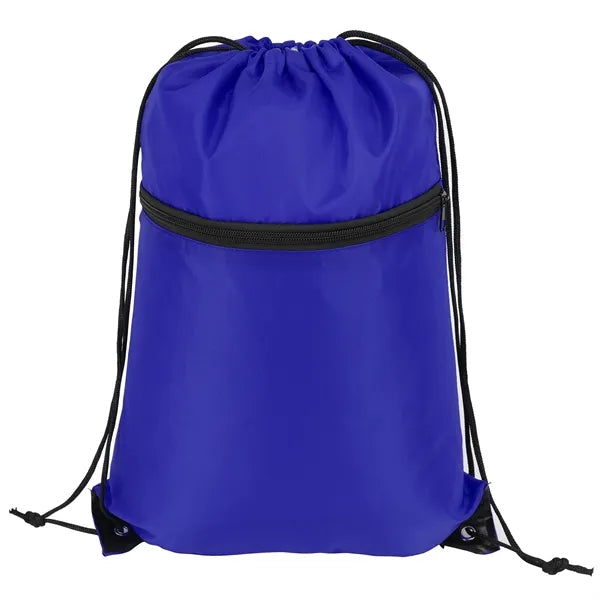 Sports Cinch Backpack with Zippered Pocket