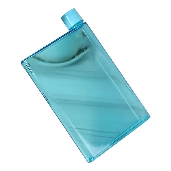 16 Oz. A5 Notebook Transparent Flat Water Bottle