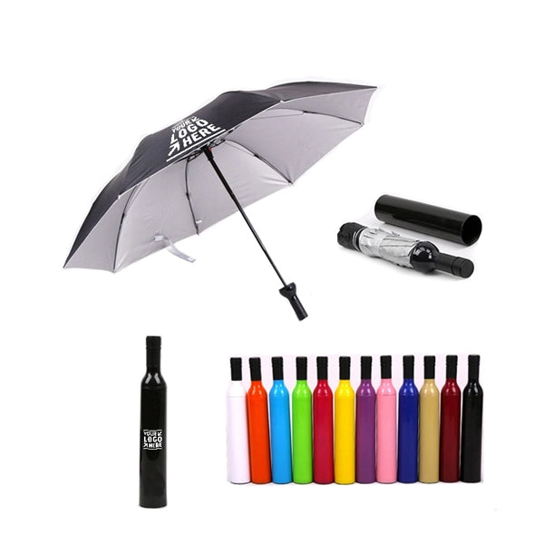 Fashion Wine Bottle Folding Umbrella
