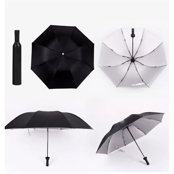 Fashion Wine Bottle Folding Umbrella