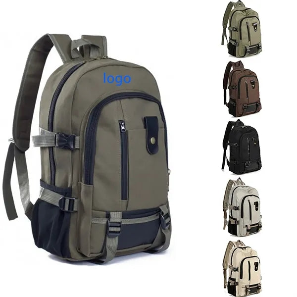 New Men's Backpack Leisure Travel Canvas Bag