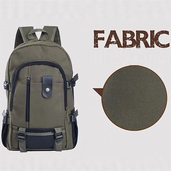 New Men's Backpack Leisure Travel Canvas Bag