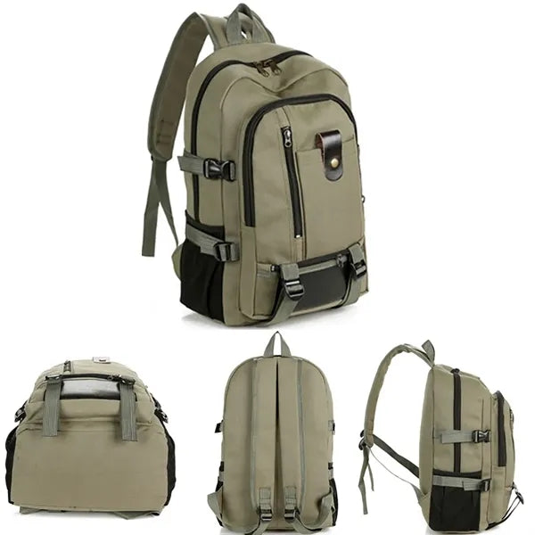 New Men's Backpack Leisure Travel Canvas Bag