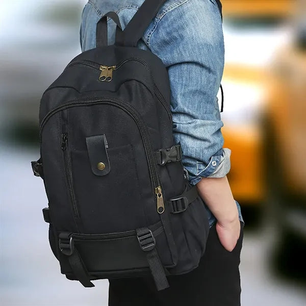 New Men's Backpack Leisure Travel Canvas Bag