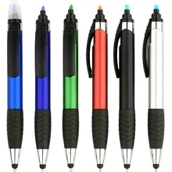 3 in 1 Ballpoint Pen with Highlighter