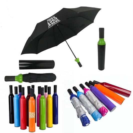 Fashion Colourful Customized Wine Bottle Umbrella