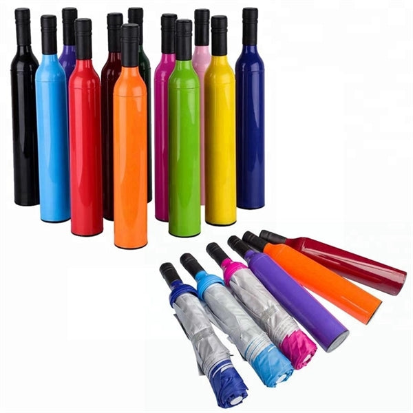 Fashion Colourful Customized Wine Bottle Umbrella