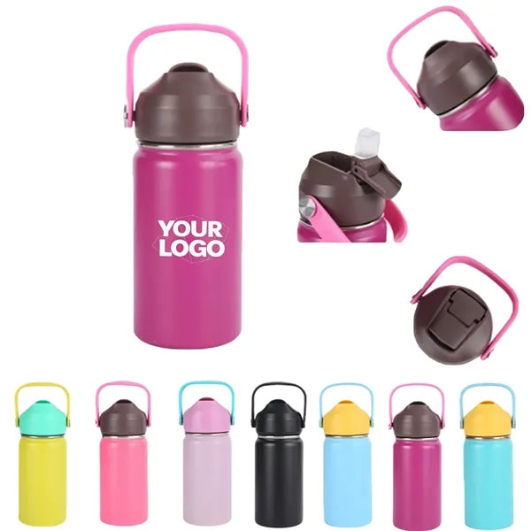 16oz Kids Insulated Water Bottle with Straw