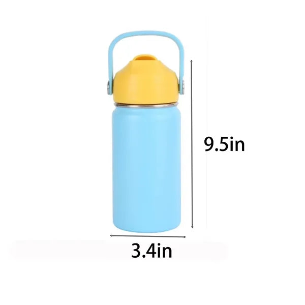 16oz Kids Insulated Water Bottle with Straw