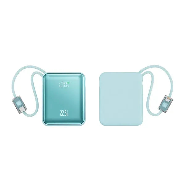 Mini 10000mAh Dual Cable Power Bank
