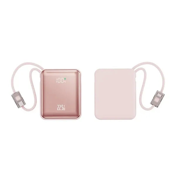Mini 10000mAh Dual Cable Power Bank