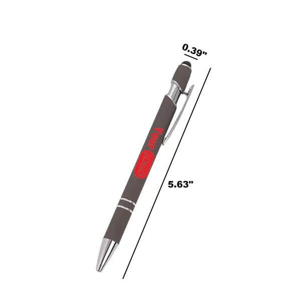 2 in 1 Retractable Ballpoint Pen with Soft Touch