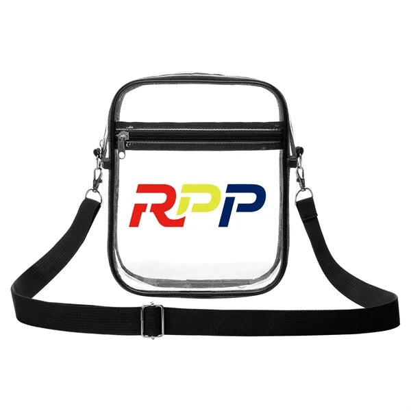 Clear PVC Crossbody Stadium Bag