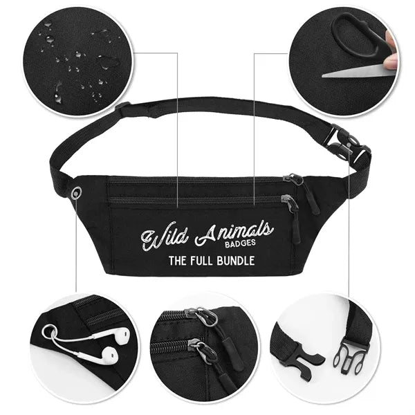 3 Zippered Fanny/Waist Pack