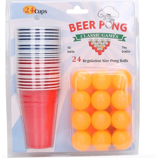 24 pcs Beer Pong Set Drinking Games