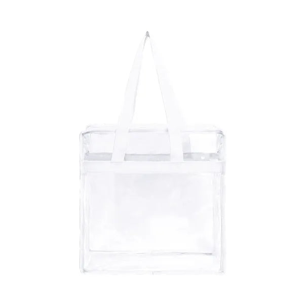 Clear PVC Stadium Tote with Zip Closure