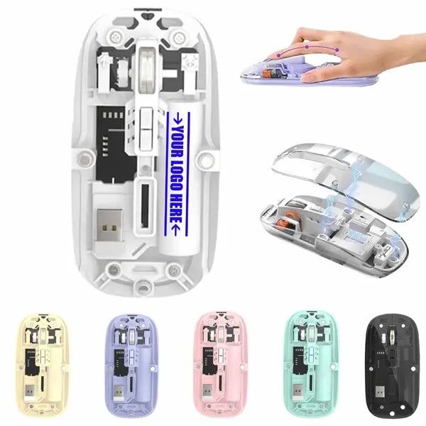 Transparent dual-mode magnetic silent wireless Bluetooth cha
