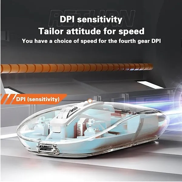 Transparent dual-mode magnetic silent wireless Bluetooth cha