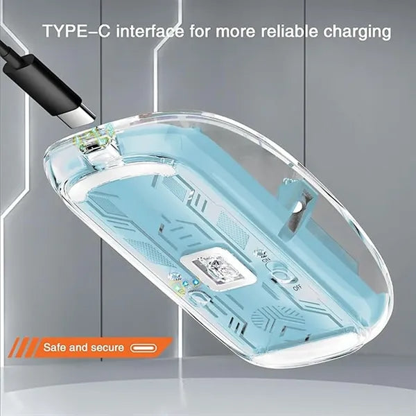 Transparent dual-mode magnetic silent wireless Bluetooth cha