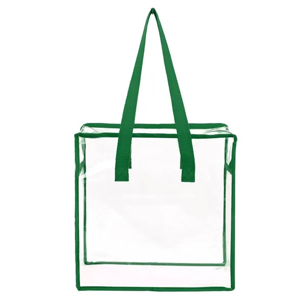 Clear Stadium-Compliant Zipper Tote Bag