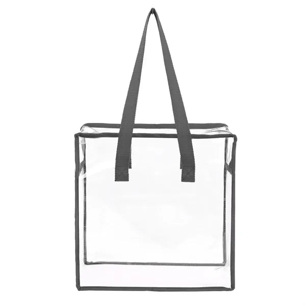 Clear Stadium-Compliant Zipper Tote Bag