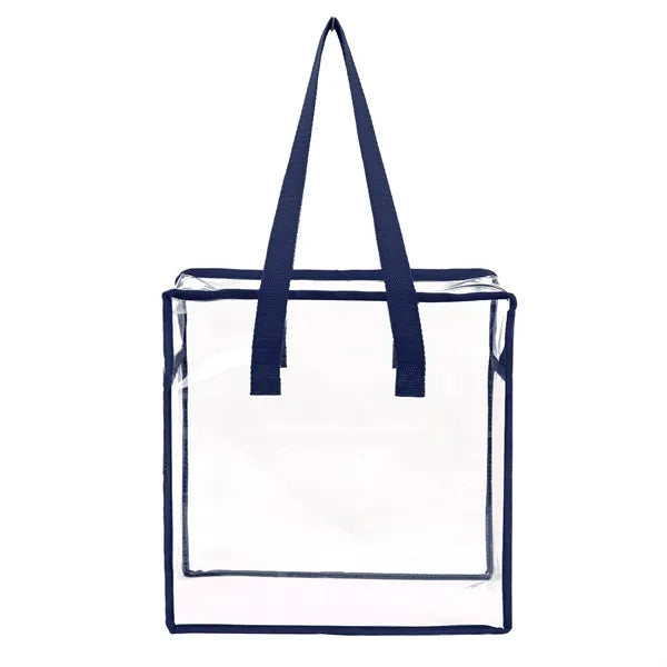 Clear Stadium-Compliant Zipper Tote Bag