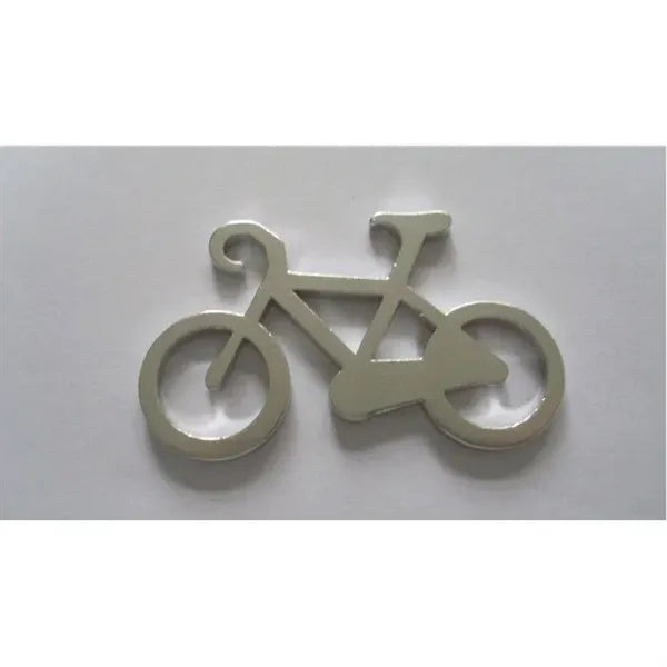 Bicycle Shaped Aluminum Bottle Opener Key Tag