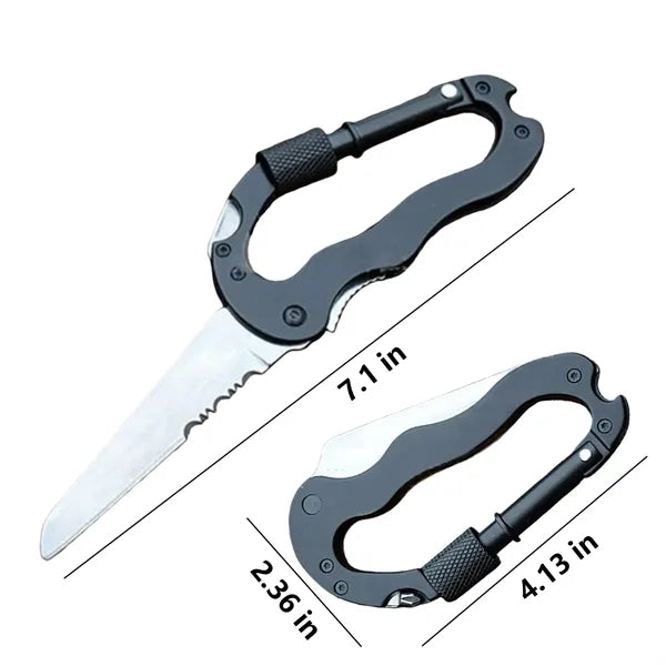 All-in-One Climbing Carabiner Knife
