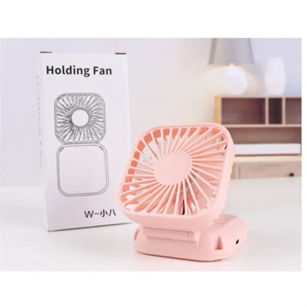 Mini neck-hanging folding fan