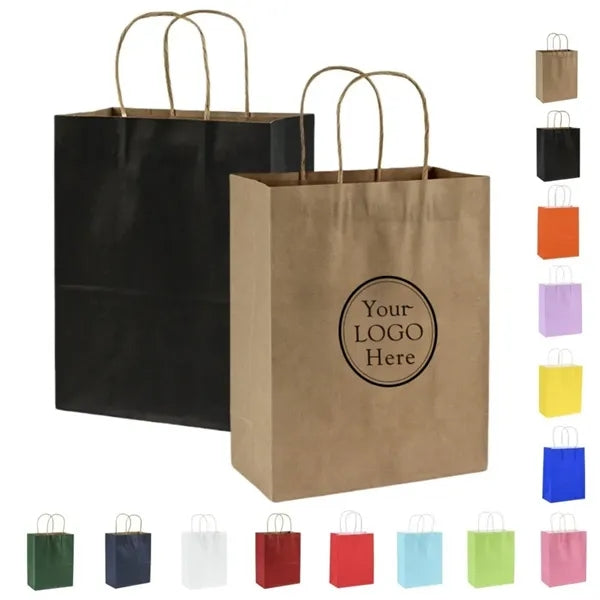 Kraft Paper Bags for Business Shopping & Storage