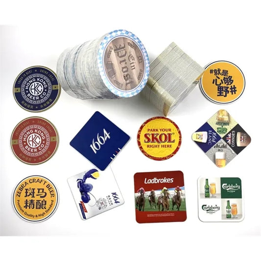 40 pt High Density Pulp Board Paper Coaster