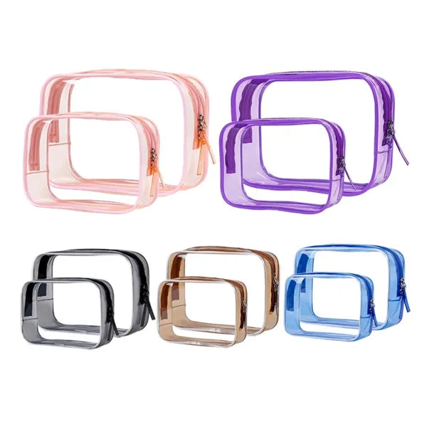 Waterproof PVC Travel Toiletry Kit (2-Piece Set)