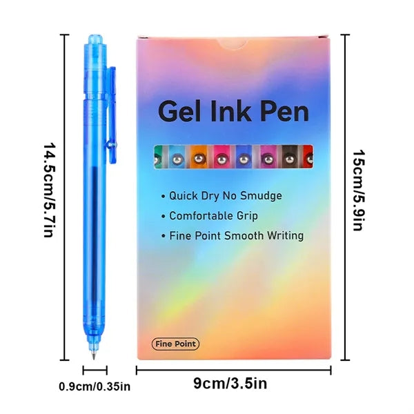 8-Pack of 0.5mm Ballpoint Pens