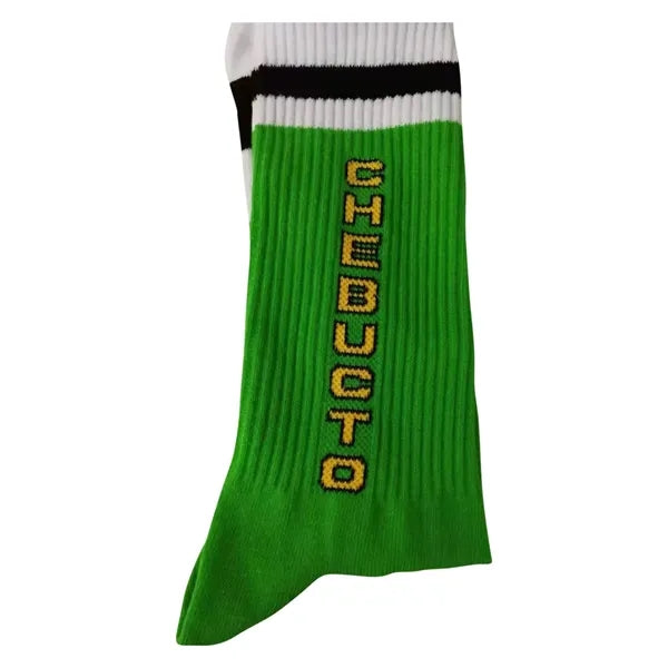 Knit Jacquard Cotton Athletic Crew Socks