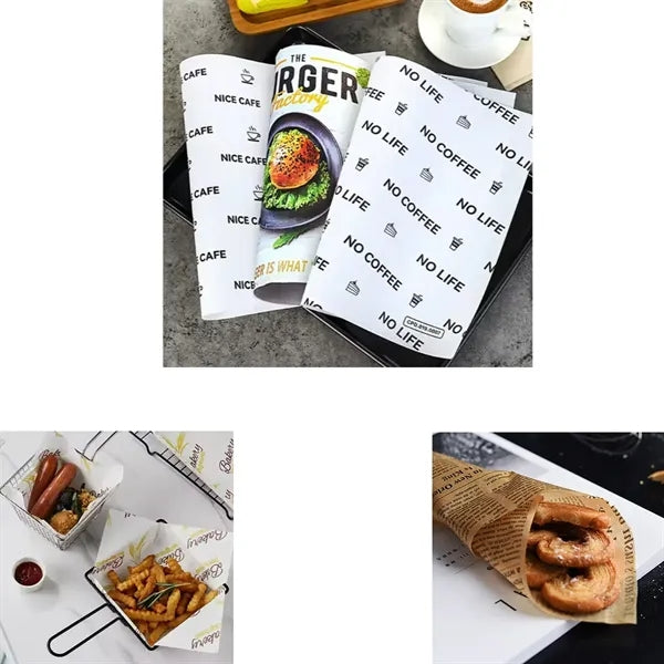 12 x 12"Wax Paper Sheets for Food