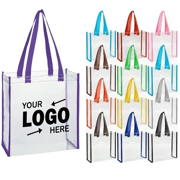 Simple Design Transparent PVC Tote Bag