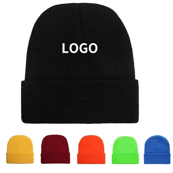 Thermal Acrylic Knitted Cap Beanie for Autumn and Winter