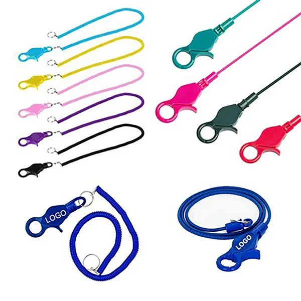 Lobster Clasp Spring Rope Casino Chip Lanyard