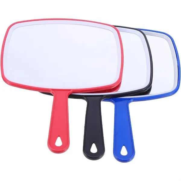 Large Square Hand Mirror with Handle